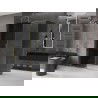 Mexen Velar slankiojanti dušo kabina 130 x 75 cm, grafitas, auksinė - 871-130-075-41-50