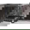 Mexen Velar stumdomas dušo kabina 150 x 85 cm, grafitas, auksinis - 871-150-085-41-50