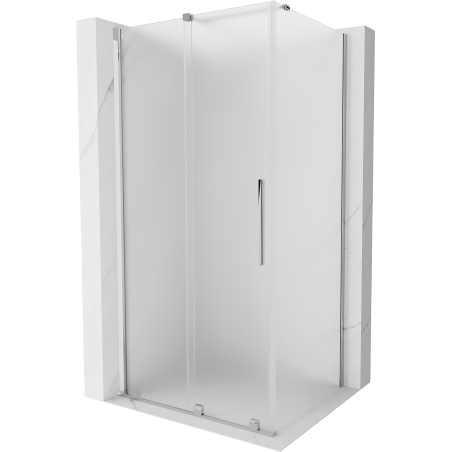Mexen Velar stumdoma dušo kabina 100 x 70 cm, matinė, chromas - 871-100-070-31-01
