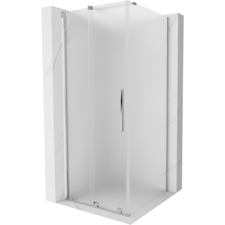 Mexen Velar stumdomos dušo kabina 100 x 100 cm, matinė, chromas - 871-100-100-31-01