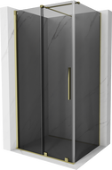 Mexen Velar stumdomas dušo kioskelis 90 x 75 cm, grafitas, auksinis - 871-090-075-41-50