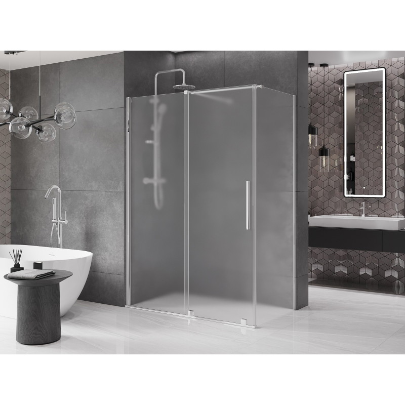 Mexen Velar stumdoma dušo kabina 130 x 70 cm, matinė, chromas - 871-130-070-31-01
