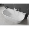 Mexen Oval+ laisvai pastatoma sieninė vonia 170 x 80 cm, balta, balta perpylimo anga - 52681708000-20
