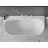 Mexen Oval+ laisvai pastatoma sieninė vonia 170 x 80 cm, balta, balta perpylimo anga - 52681708000-20
