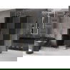 Mexen Velar stumdomas dušo kambarys 130 x 90 cm, grafitas, auksinė - 871-130-090-41-50