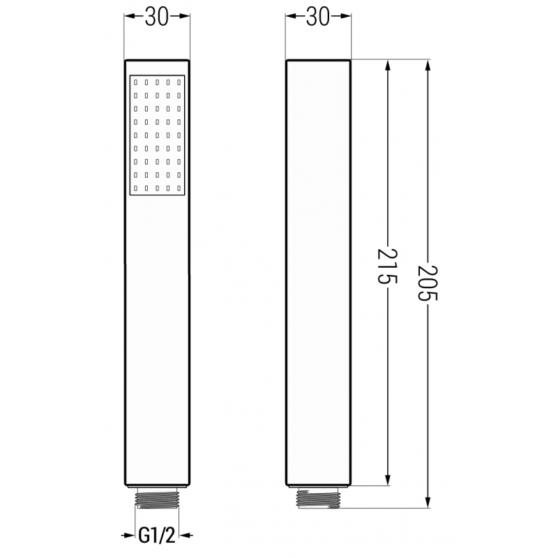 Mexen R-77 1-funkcinis dušo rankinis, auksinis - 79577-50