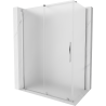Mexen Velar stumdomasis dušo kabinas 140 x 70 cm, matinė, chromas - 871-140-070-31-01
