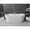 Mexen Oval+ laisvai stovinti prie sienos vonia 170 x 80 cm, balta, aukso perpylimas - 52681708000-50