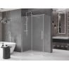 Mexen Velar stumdomos dušo durys 160 x 85 cm, matinė, chromas - 871-160-085-31-01