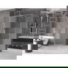 Mexen Velar stumdomos dušo durys 160 x 85 cm, matinė, chromas - 871-160-085-31-01
