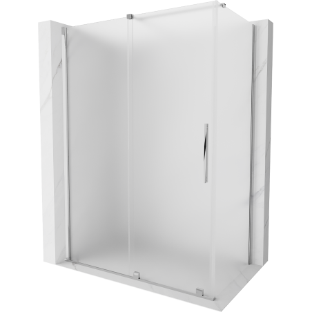 Mexen Velar stumdomos dušo durys 160 x 85 cm, matinė, chromas - 871-160-085-31-01