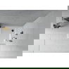 Mexen Flat kvadratinis plonas dušo padėklas 90 x 90 cm, baltas, juodas sifonas - 40109090B
