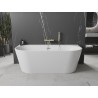 Mexen Oval+ laisvai stovinti prie sienos vonia 170 x 80 cm, balta, auksinis šepetėliu - 52681708000-55
