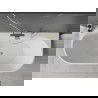 Mexen Oval+ laisvai stovinti prie sienos vonia 170 x 80 cm, balta, šepetėlio auksinė perpylimas - 52681708000-55