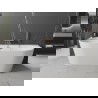 Mexen Oval+ laisvai pastatoma vonia prie sienos 170 x 80 cm, balta, persipylimas rožinis auksas - 52681708000-60