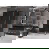 Mexen Velar slankiojančios dušo kabinos 120 x 110 cm, grafitas, rožinis auksas - 871-120-110-41-60