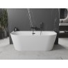 Mexen Oval+ laisvai stovinti ovali 170 x 80 cm, balta, per juoda - 52681708000-70