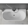 Mexen Oval+ laisvai stovinti ovali 170 x 80 cm, balta, per juoda - 52681708000-70