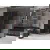 Mexen Velar stumdomoji dušo kabina 120 x 120 cm, grafitas, rožinis auksas - 871-120-120-41-60