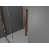 Mexen Velar slankiojančios dušo kabinos 120 x 110 cm, grafitas, rožinis auksas - 871-120-110-41-60