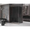 Mexen Velar stumdomas dušo kabinas 130 x 70 cm, grafitas, rožinis auksas - 871-130-070-41-60