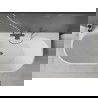 Mexen Oval+ laisvai stovinti prie sienos montuojama vonia 170 x 80 cm, balta, metalinė perpildymo anga - 52681708000-95