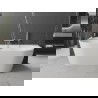 Mexen Oval+ laisvai pastatoma prie sienos vonia 170 x 80 cm, balta, šepetėlio nikeliuotas perpylimas - 52681708000-97