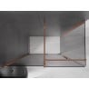 Mexen Velar stumdomas dušo kabina 150 x 85 cm, grafitas, rausvas auksas - 871-150-085-41-60