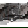 Mexen Velar stumdomas dušo kabinas 150 x 75 cm, grafitas, rožinis auksas - 871-150-075-41-60