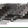 Mexen Velar slankiojančio dušo kabina 110 x 110 cm, grafitas, šlifuotas varis - 871-110-110-41-65
