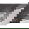 Mexen Velar stumdomos dušo durys 100 x 110 cm, grafitas, šepečiu valytas varis - 871-100-110-41-65