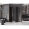 Mexen Velar slankiojančios dušo kabinos 110 x 85 cm, grafitas, šlifuotas varis - 871-110-085-41-65