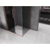 Mexen Velar slankiojančios dušo kabinos 110 x 85 cm, grafitas, šlifuotas varis - 871-110-085-41-65