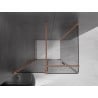 Mexen Velar slankiojančia dušo kabina 120 x 80 cm, grafitas, šlifuotas varis - 871-120-080-41-65