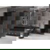 Mexen Velar stumdomas dušo kabinas 160 x 70 cm, grafitas, šepečiu valyta varis - 871-160-070-41-65