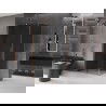 Mexen Velar stumdomas dušo kabina 130 x 85 cm, grafitas, šlifuota varis - 871-130-085-41-65