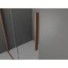 Mexen Velar stumdomas dušo kabina 140 x 100 cm, grafitas, šlifuotas varis - 871-140-100-41-65