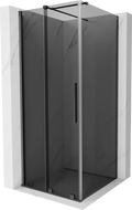 Mexen Velar stumdomoji dušo kabina 120 x 120 cm, grafitas, šlifuotas gun gray - 871-120-120-41-66