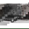Mexen Velar stumdomoji dušo kabina 90 x 75 cm, grafitas, šlifuotas gun gray - 871-090-075-41-66