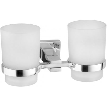 Mexen Vane dvigubas dantų šepetėlių laikiklis, chromas - 7020952-00