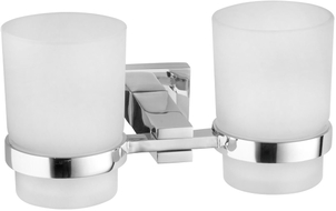 Mexen Vane dvigubas dantų šepetėlių laikiklis, chromas - 7020952-00