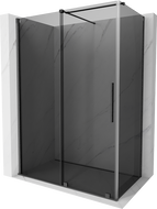 Mexen Velar stiklo kabina 140 x 80 cm, grafito, gun gray šukuoti - 871-140-080-41-66