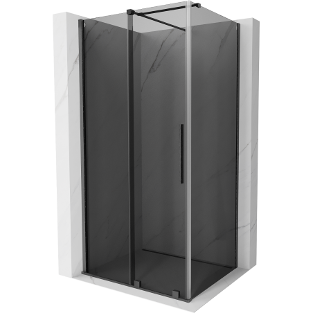 Mexen Velar stumdomas dušo kabina 140 x 90 cm, grafitas, šlifuotas gun gray - 871-140-090-41-66