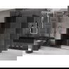 Mexen Velar slenkantis dušo kabina 160 x 85 cm, grafitas, šlifuotas pistoletas pilkas - 871-160-085-41-66