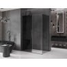 Mexen Velar stumdomas dušo kabinas 160 x 80 cm, grafitas, šlifuotas gun gray - 871-160-080-41-66