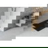 Mexen Flat kvadratinis slim tipo dušo padėklas 90 x 90 cm, Juoda, sifonas  Chromo - 40709090