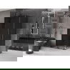 Mexen Velar slankiamos dušo kabinos 90 x 100 cm, grafitas, juoda - 871-090-100-41-70