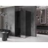 Mexen Velar slankiamos dušo kabinos 90 x 100 cm, grafitas, juoda - 871-090-100-41-70