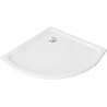 Mexen Flat pusapvalė slim dušo padėklas 70 x 70 cm, baltas, chrom sifonas - 41107070