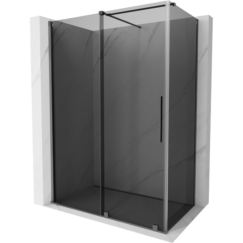 Mexen Velar stumdomos dušo kabinos 140 x 75 cm, grafitas, gunmetal - 871-140-075-41-95